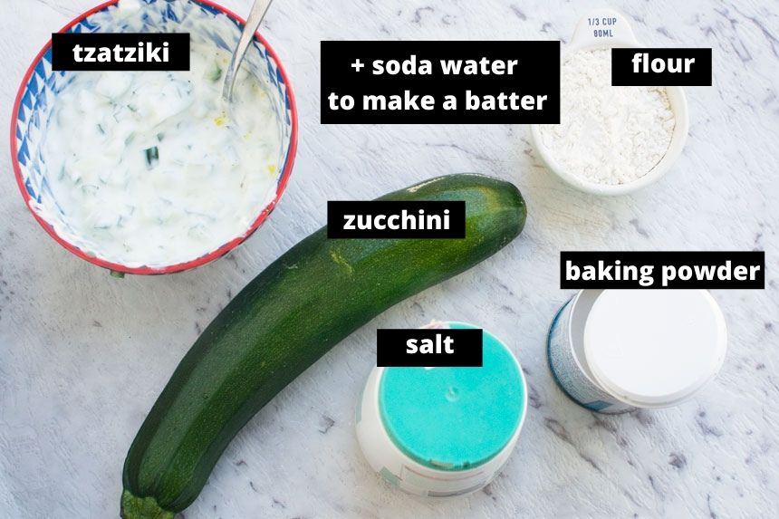 Ingredients you need to make zucchini fries
