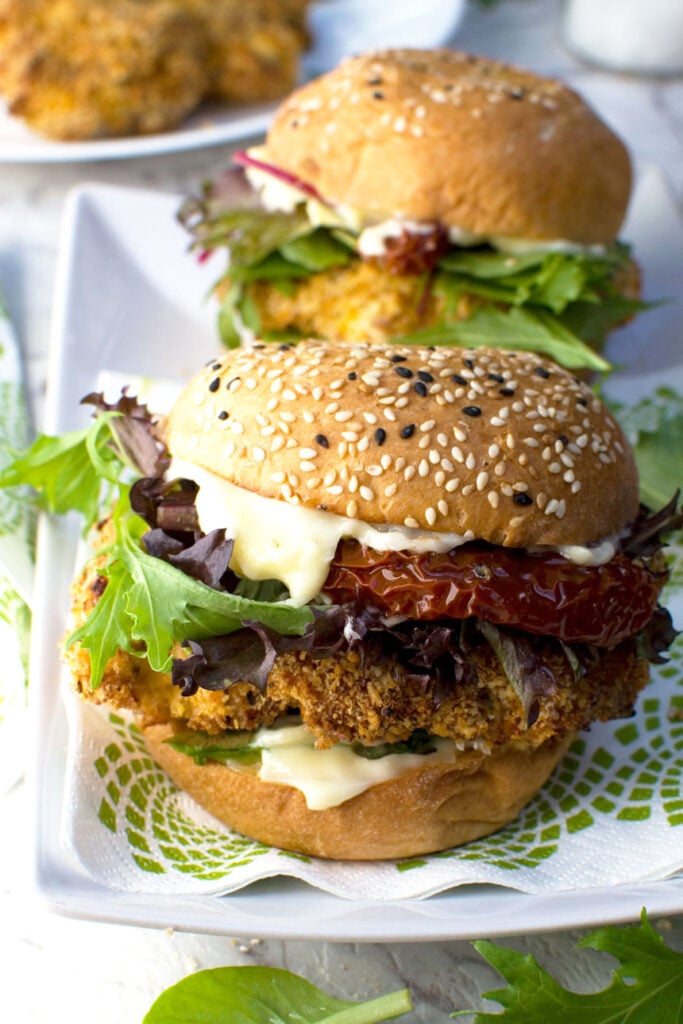 Crispy Chicken Burgers (Air Fryer Or Panfried) Scrummy Lane