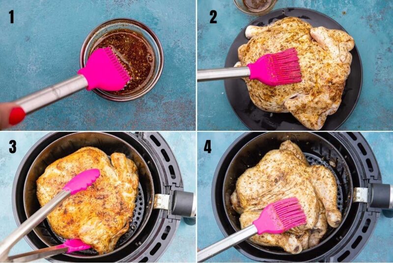 1Hour Air Fryer Rotisserie Chicken (How To Air Fry A Whole Chicken