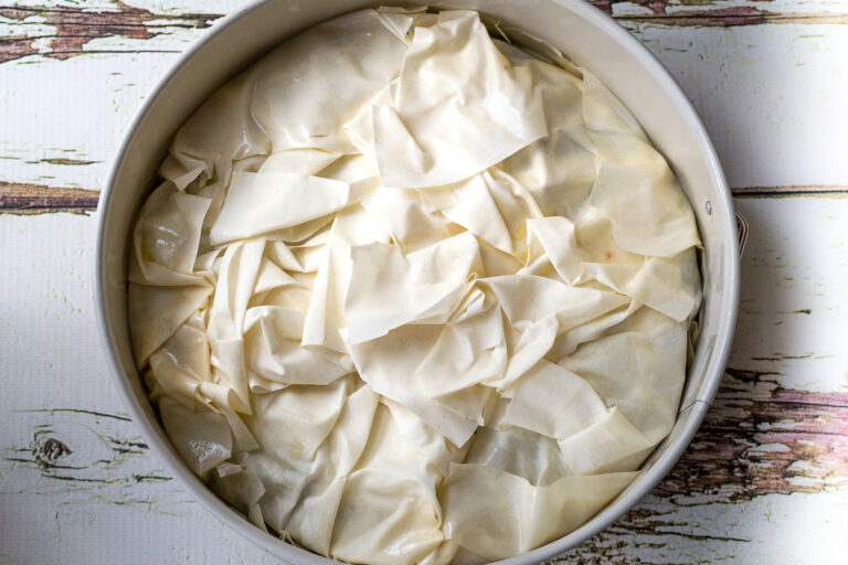 Greek Spinach And Feta Filo Pie - Scrummy Lane