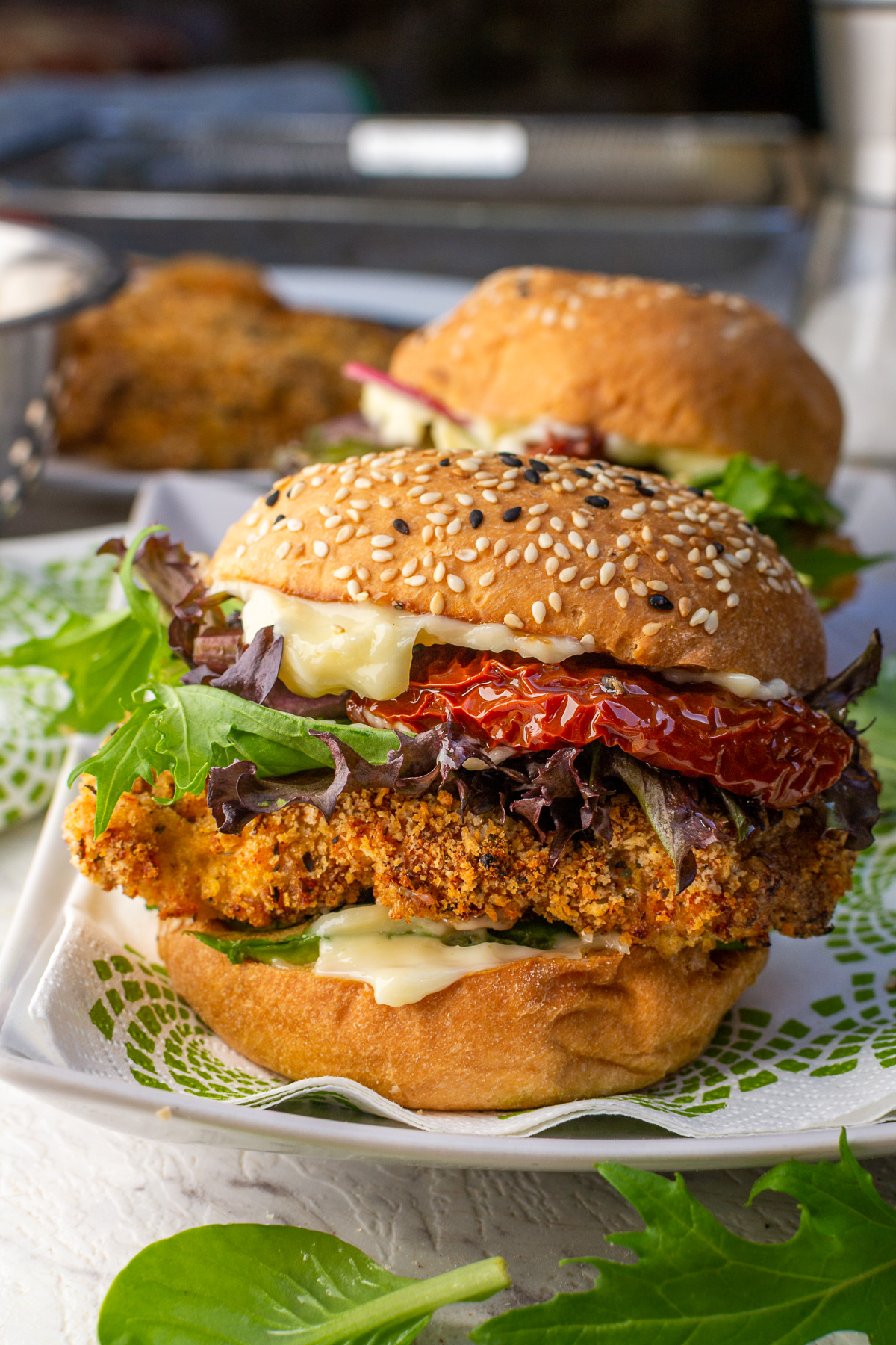 Crispy Air Fryer Chicken Burgers (2022)