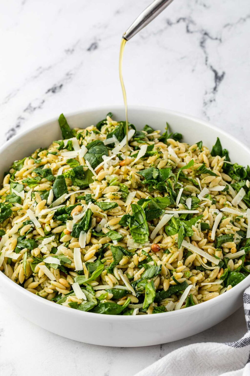 Simple Orzo Salad With Pesto Scrummy Lane