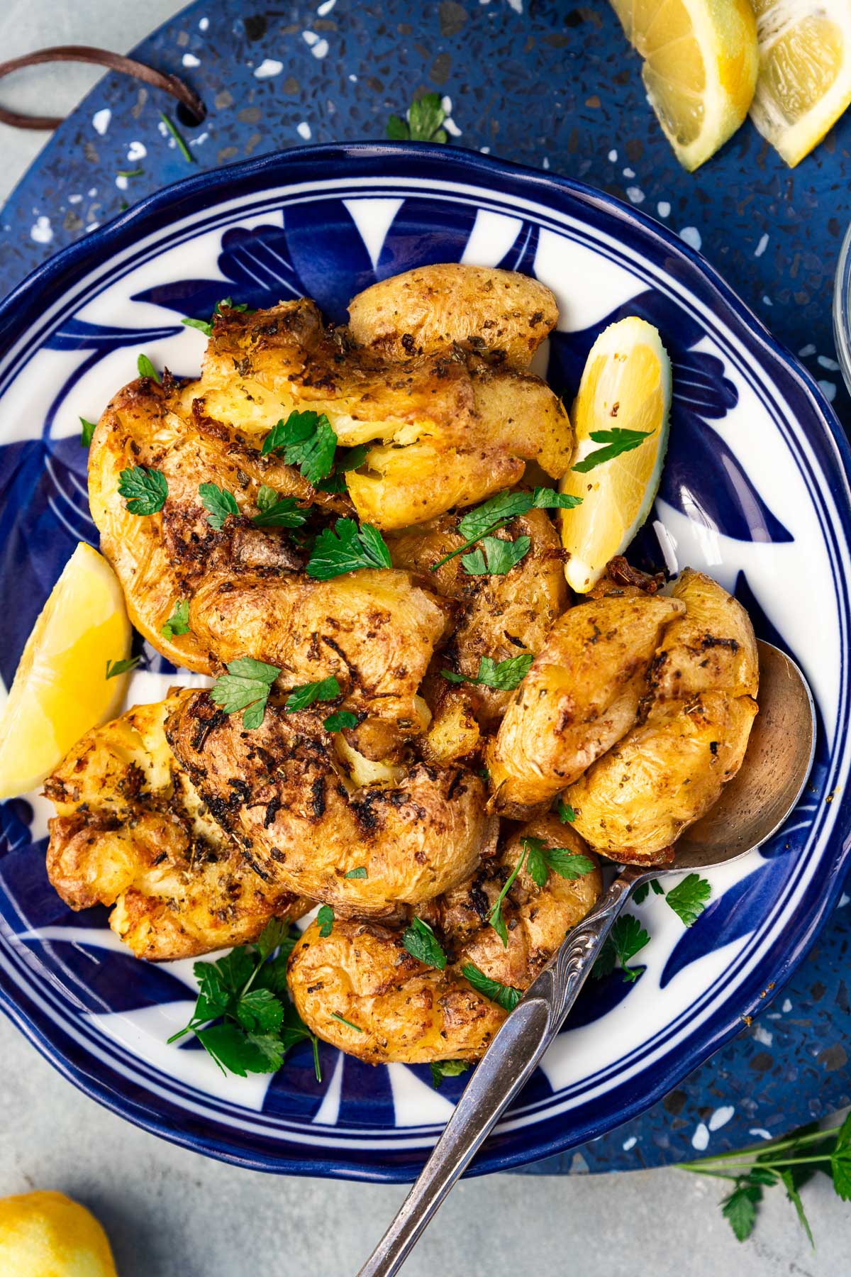 Crispy Air Fryer Smashed Potatoes