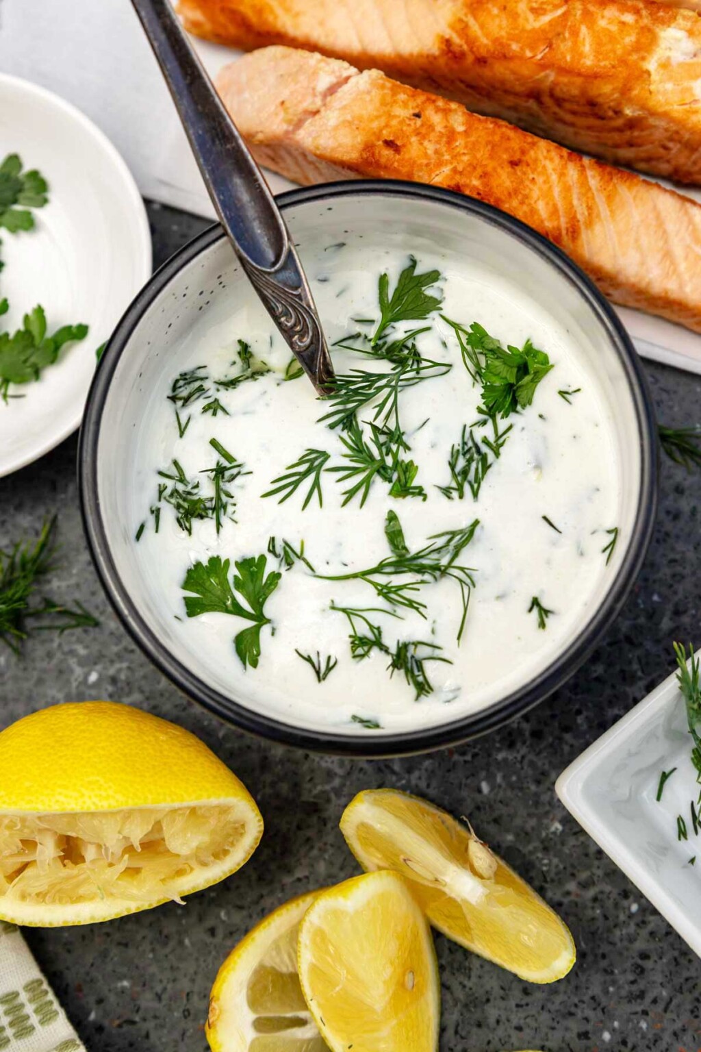 5-Minute Greek Yogurt Dill Dip - Scrummy Lane